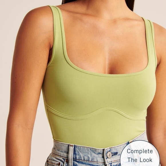 Abercrombie u0026 Fitch | Tops | Abercrombie Seamless Fabric Corset Squareneck  Tank | Poshmark